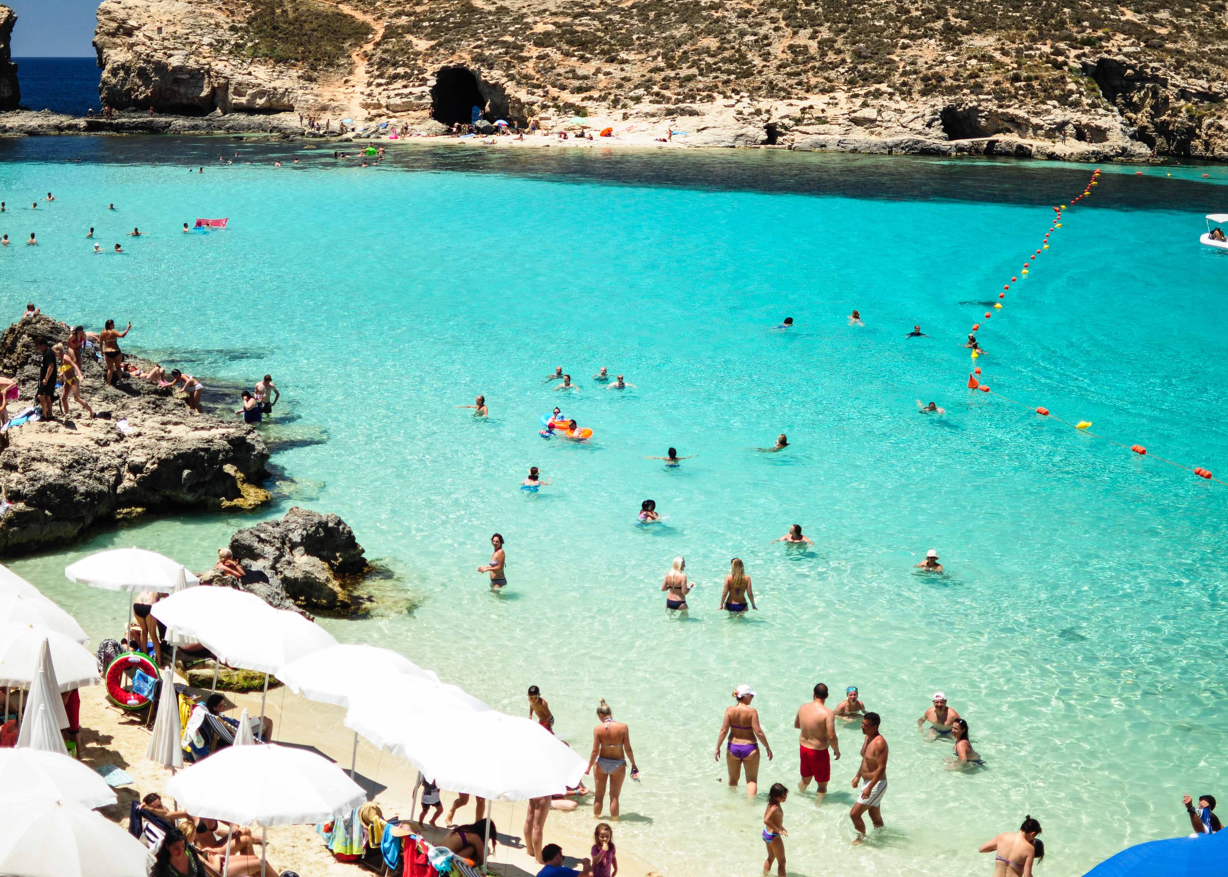 Мальта пляж голубая Лагуна